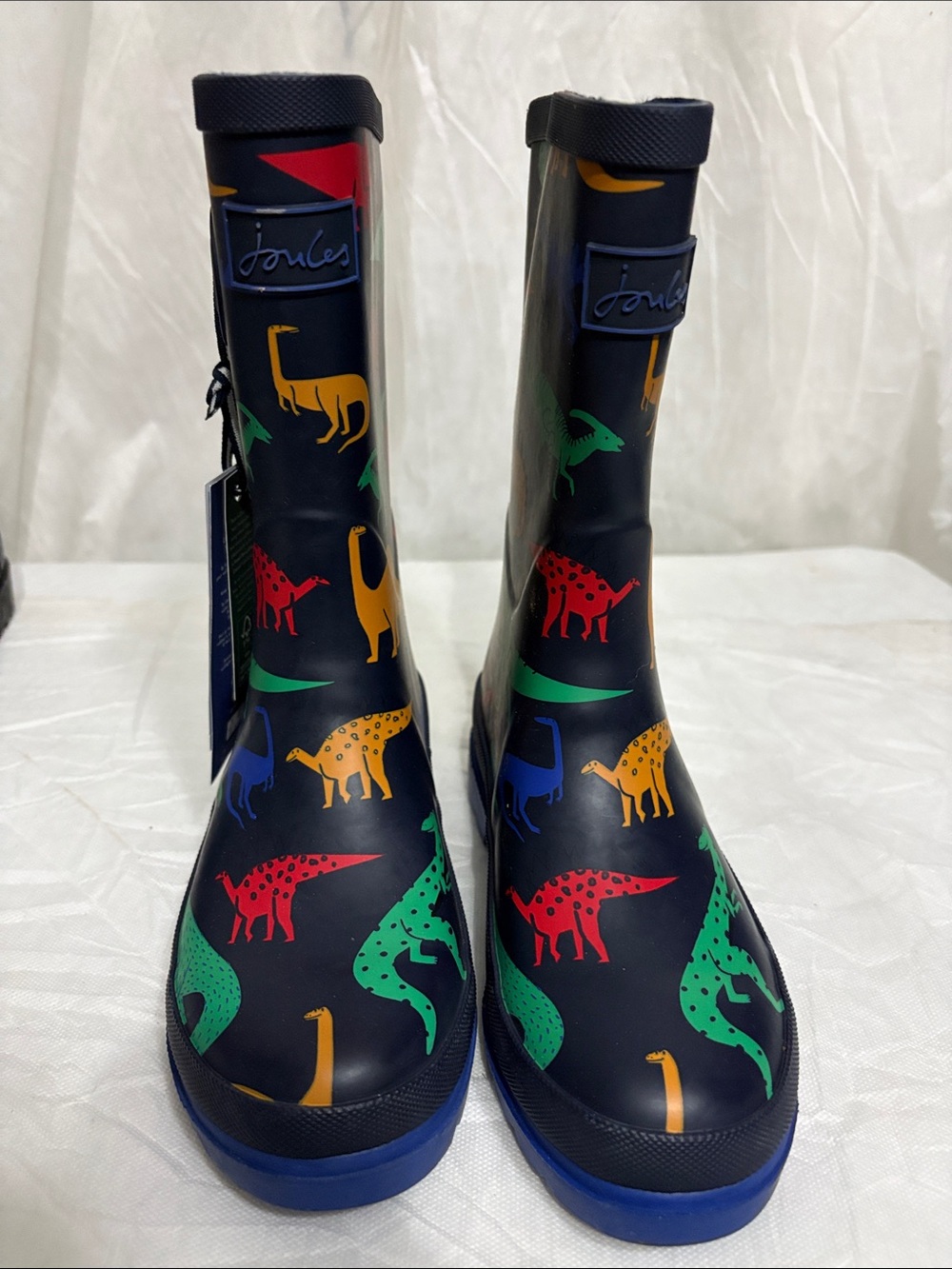 Joules Kids Dinosaur Rain Boots size US 4 NWT